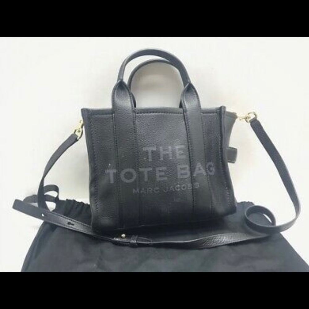 Marc Jacobs the tote mini black leather preowned
